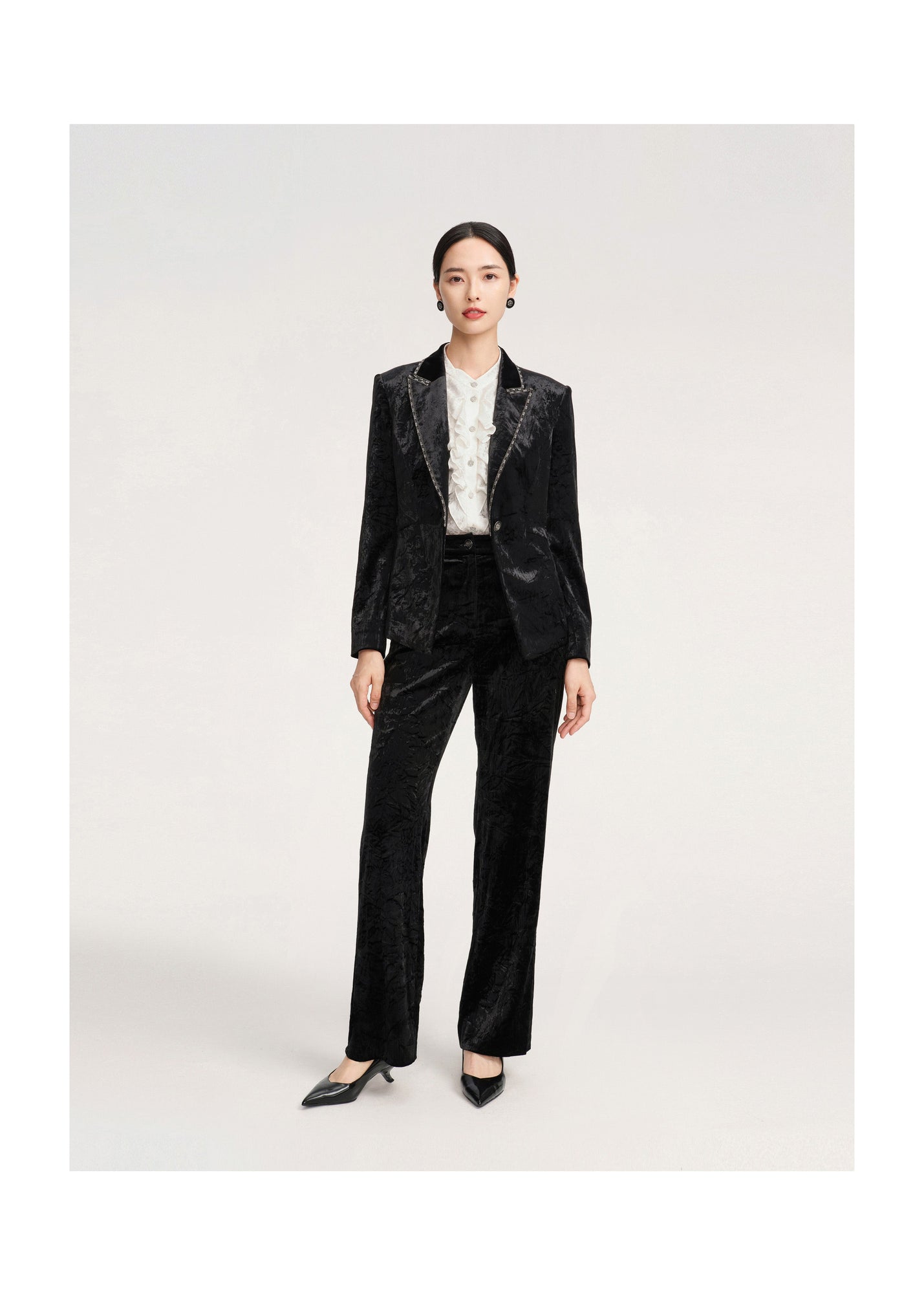 Velvet Blazer | Black