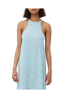 Viscose Jacquard Slip Dress | Corydalis Blue