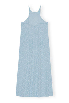 Viscose Jacquard Slip Dress | Corydalis Blue