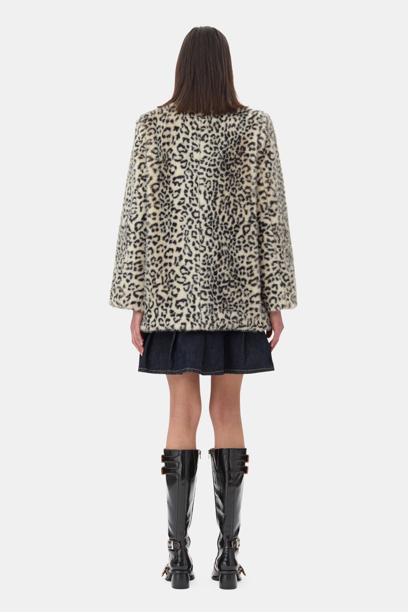Faux Fur Jacket | Almond Milk