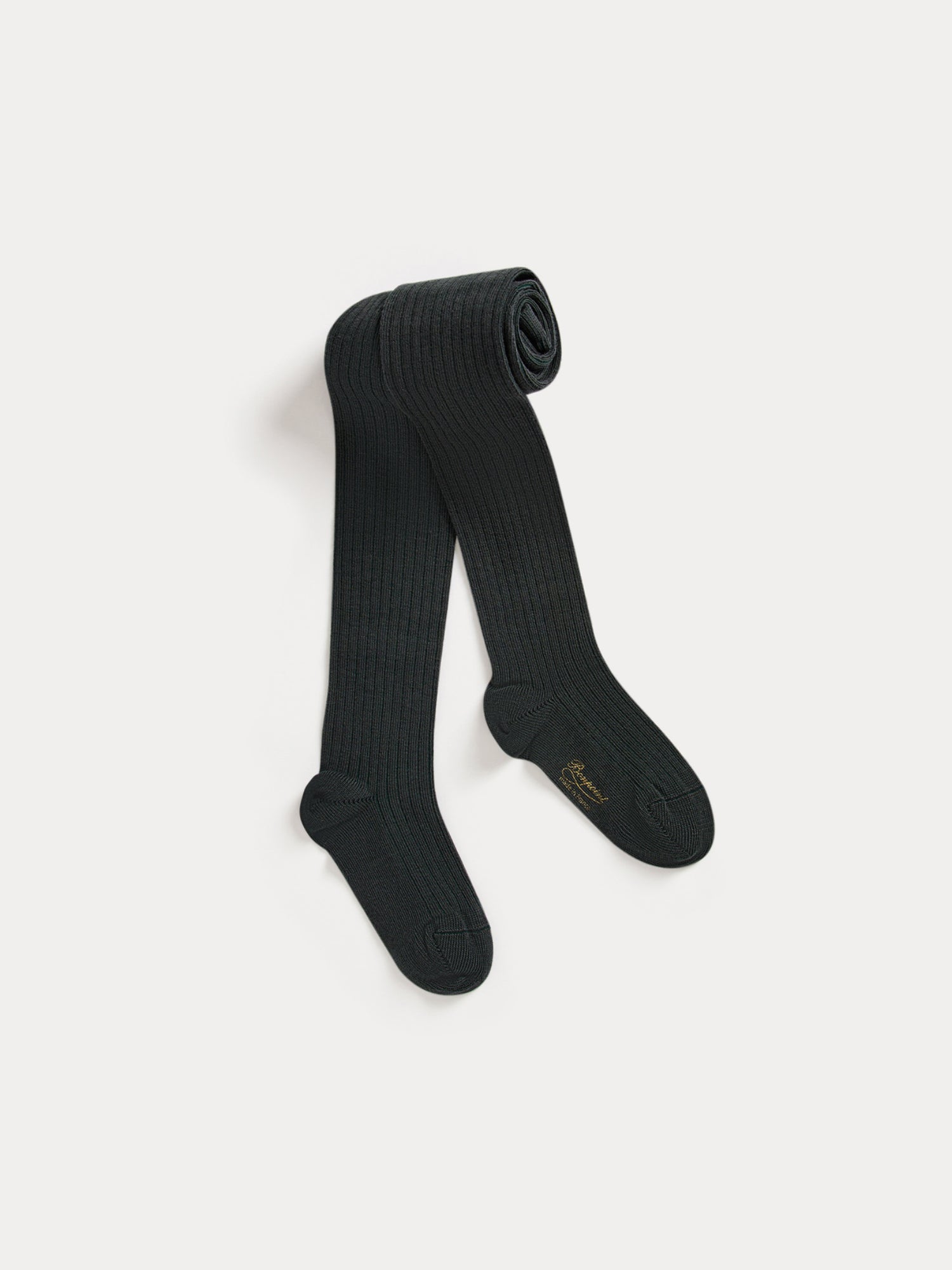 Girl | Thomina Ribbed Tights | Slate Gray