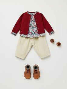 Girl | Griotte Smocked Blouse | Fig