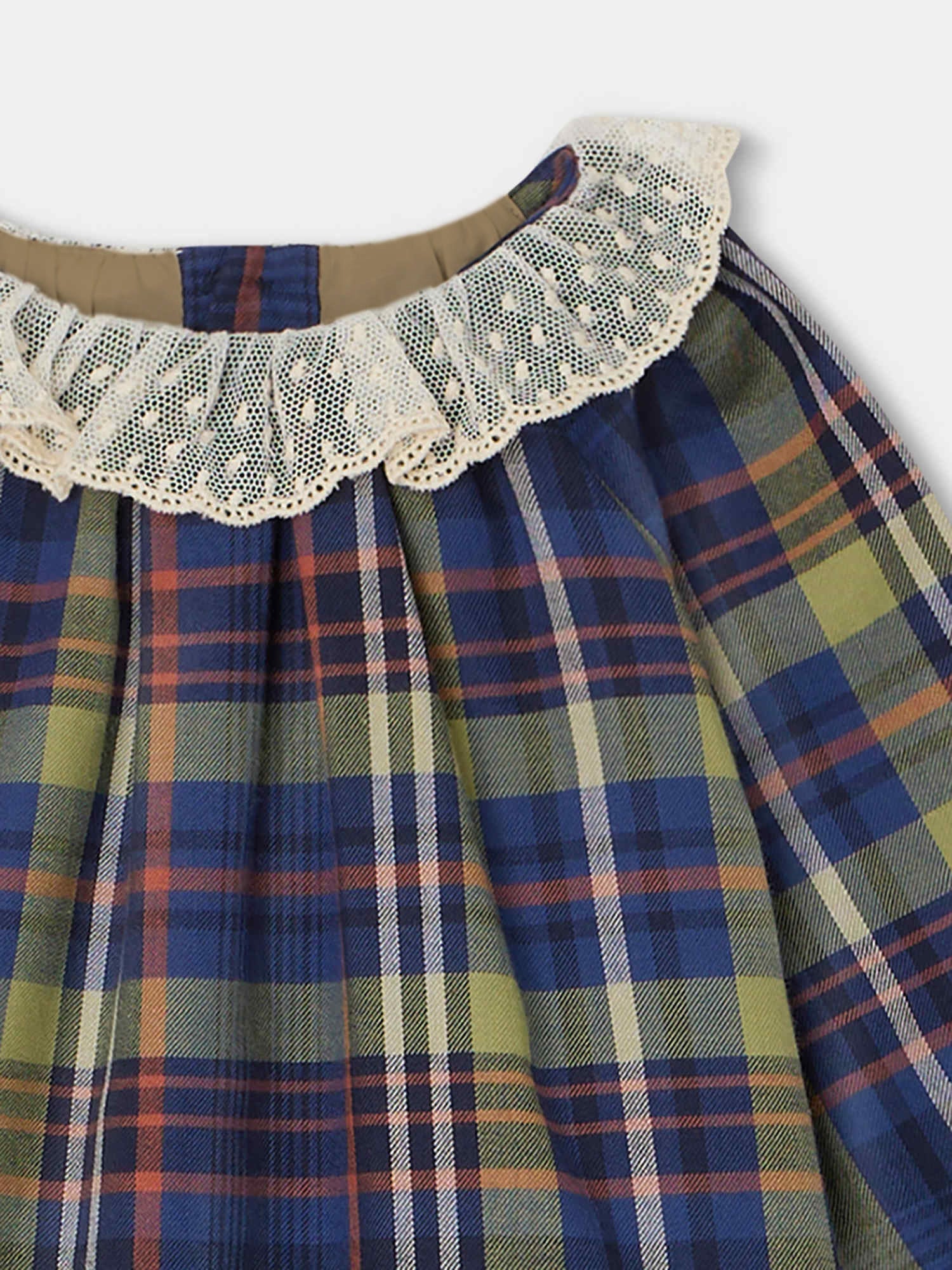 Girl | Flavili Dress | Navy Tartan