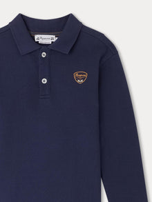 Boy | Darys Embroidered Navy Blue T Shirt | Navy