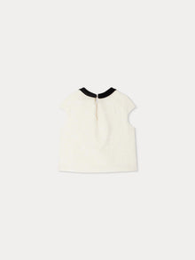 Girl | Twinkle Blouse With Contrasting Collar | Ivory