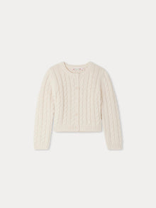 Girl | Dallulah Wool Cardigan | Milk White