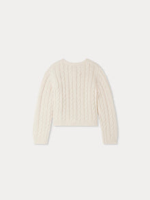 Girl | Dallulah Wool Cardigan | Milk White
