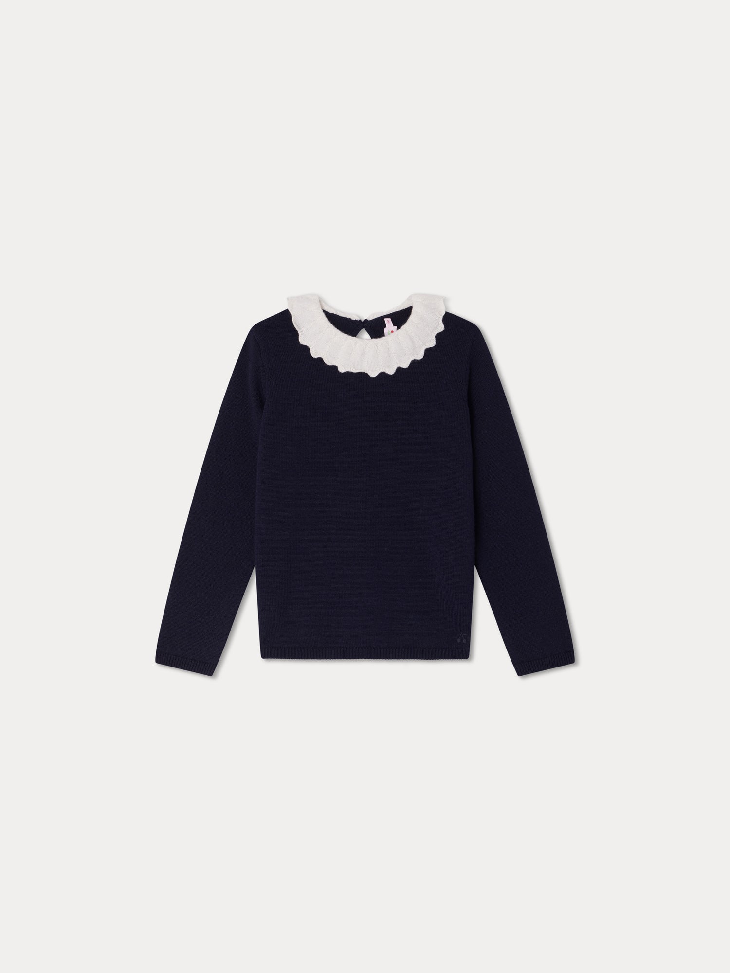 Girl | Génial Cotton And Wool Sweater | Navy