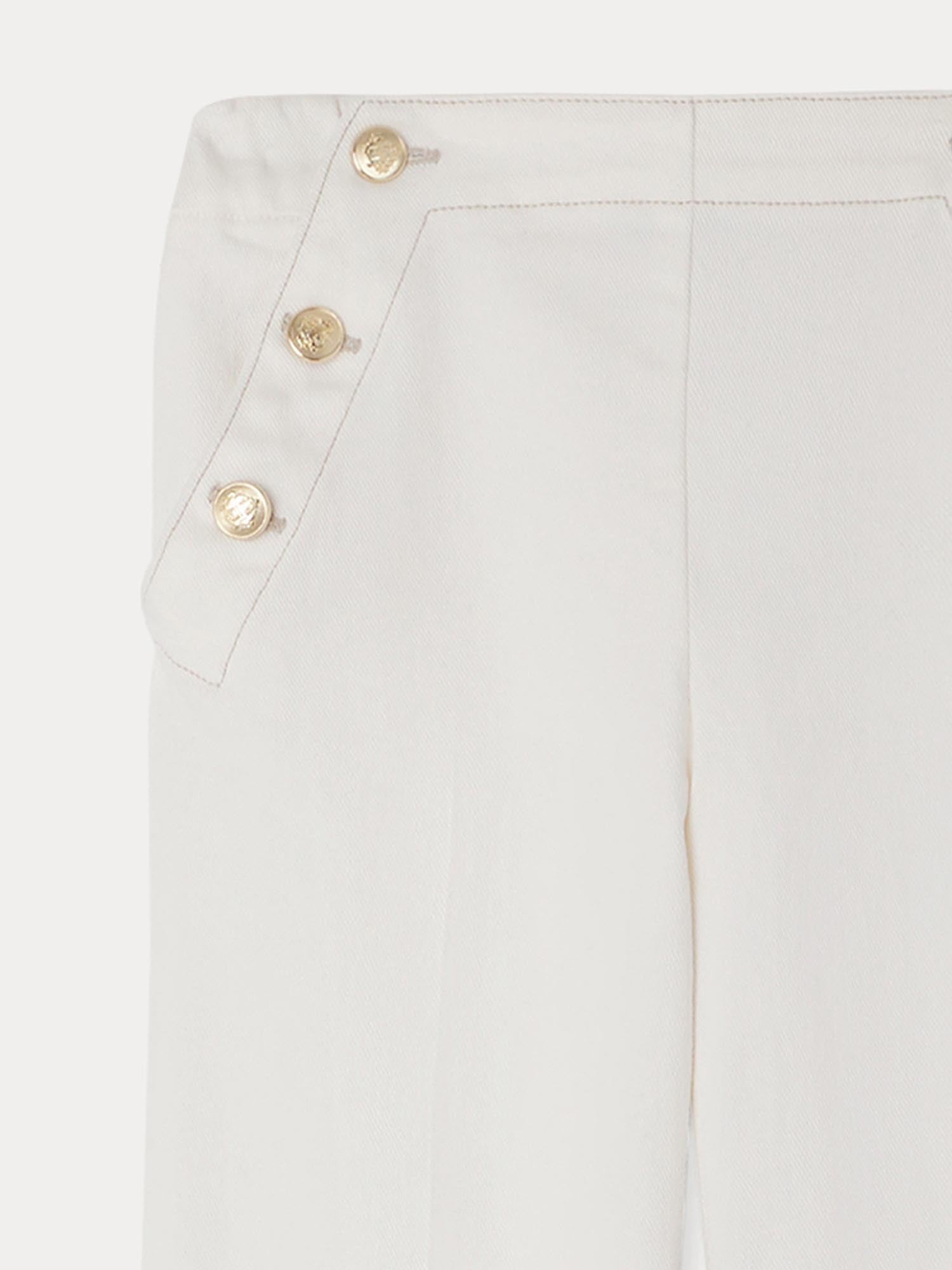 Girl | Gaetane Denim Pants | Ecru