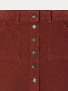 Girl | Dexie Corduroy Skirt | Chestnut