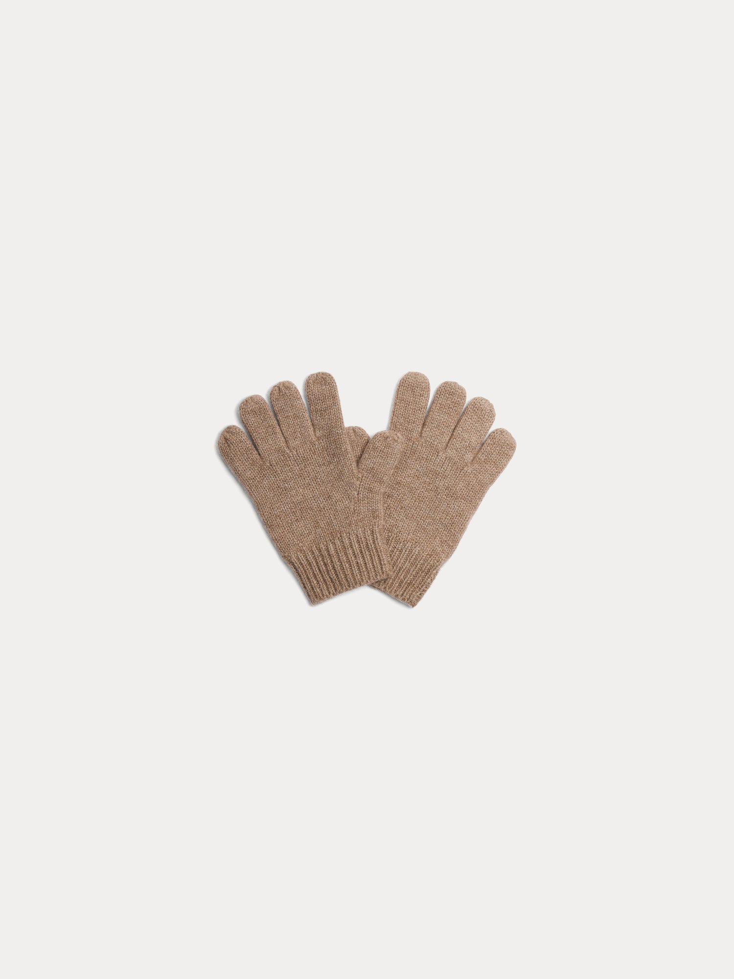 Unisex | Birk Beige Cashmere Gloves | Beige Stripes
