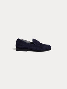 Unisex | Moka Leather Loafers | Navy