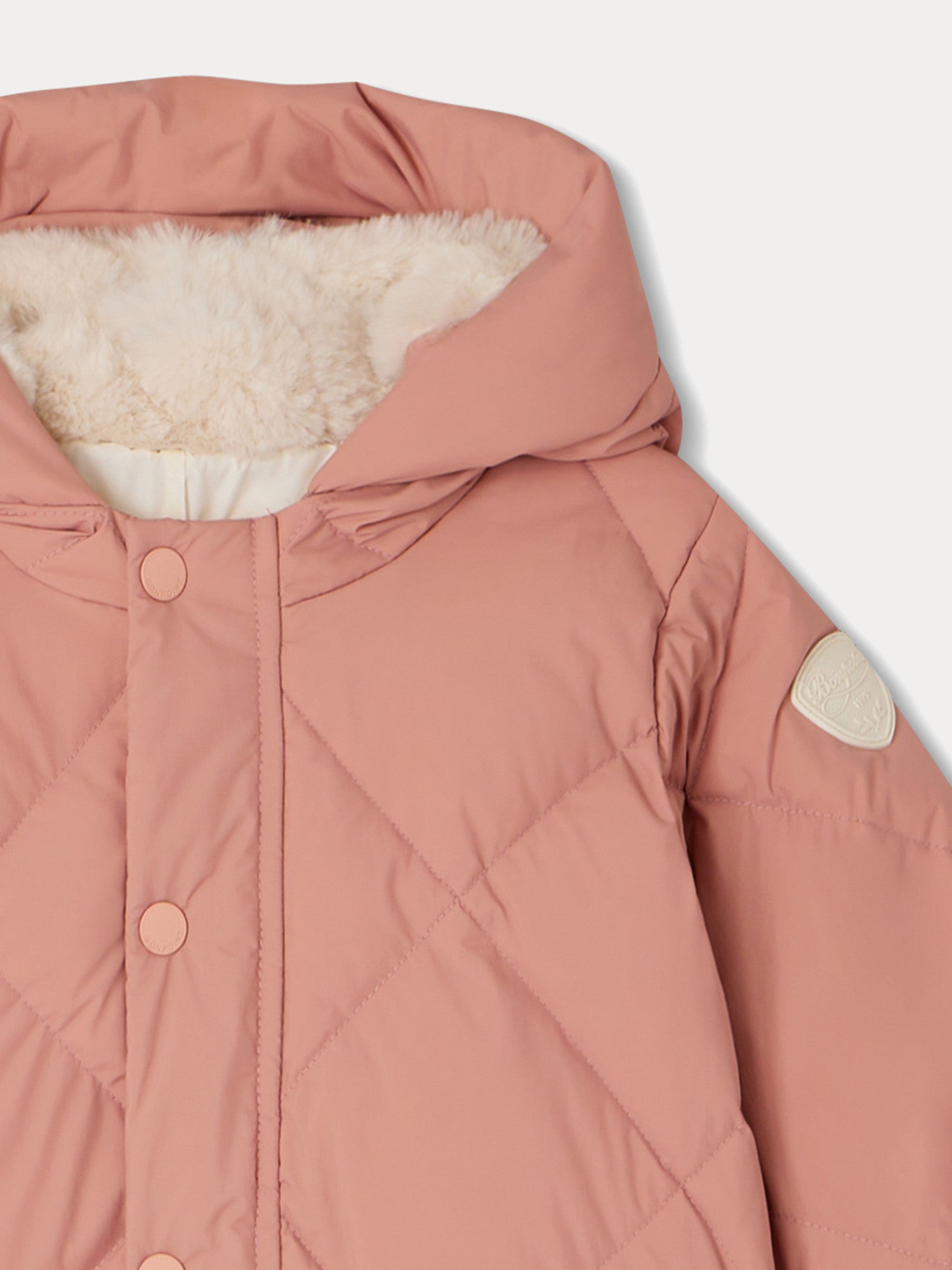 Girl | Gonsnow Pink Recycled Fabric Snowsuit | Pink Blush
