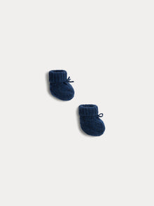 Boy | Telse Blue Cashmere Slippers | Dark Denim