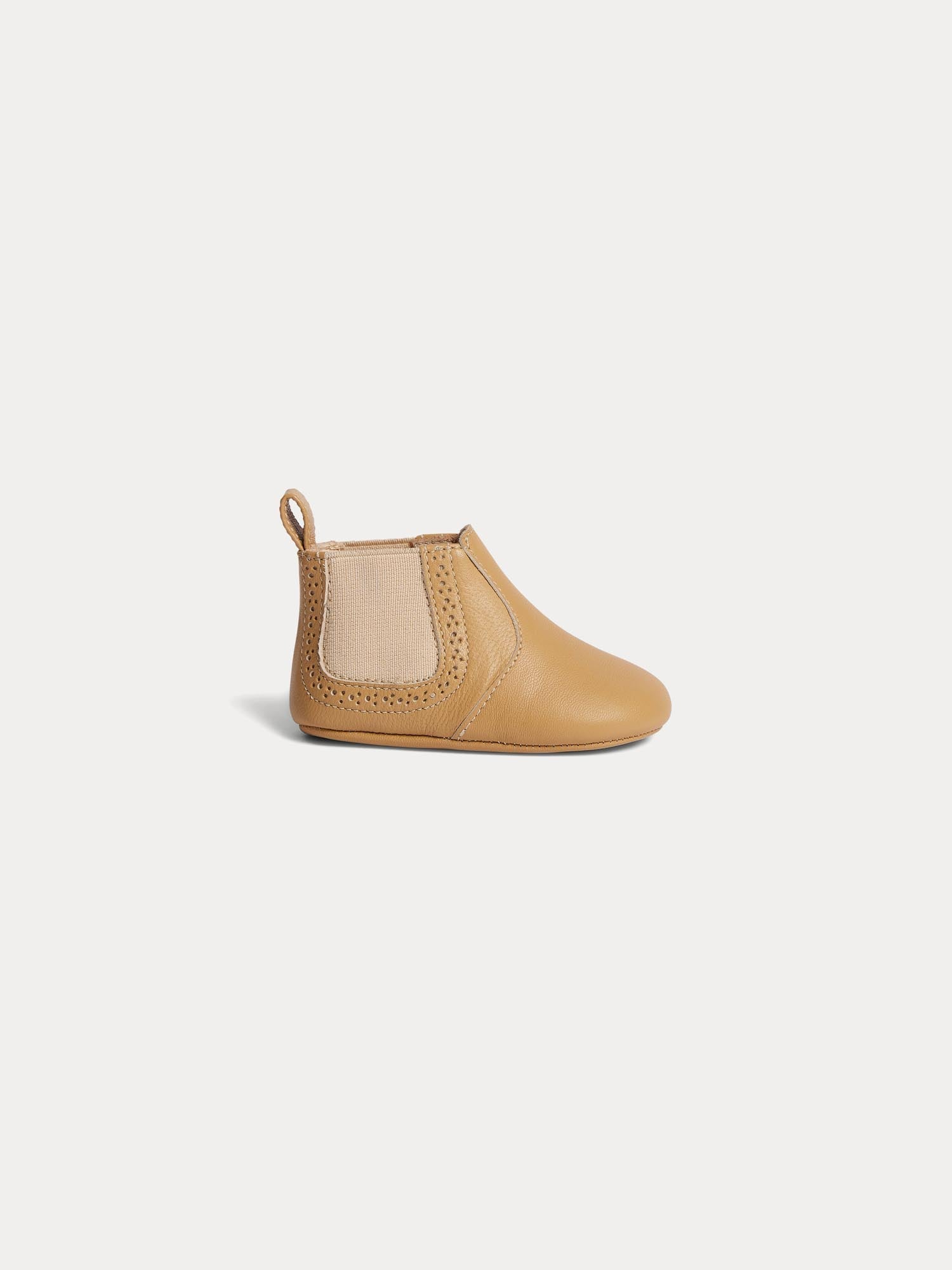 Unisex | Garon First Step Leather Derbies | Beige