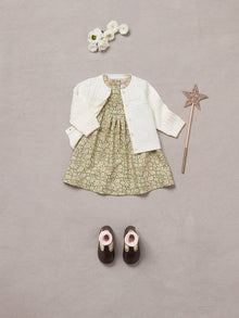 Girl | Gaetane Dress With Pearly Buttons | Clover