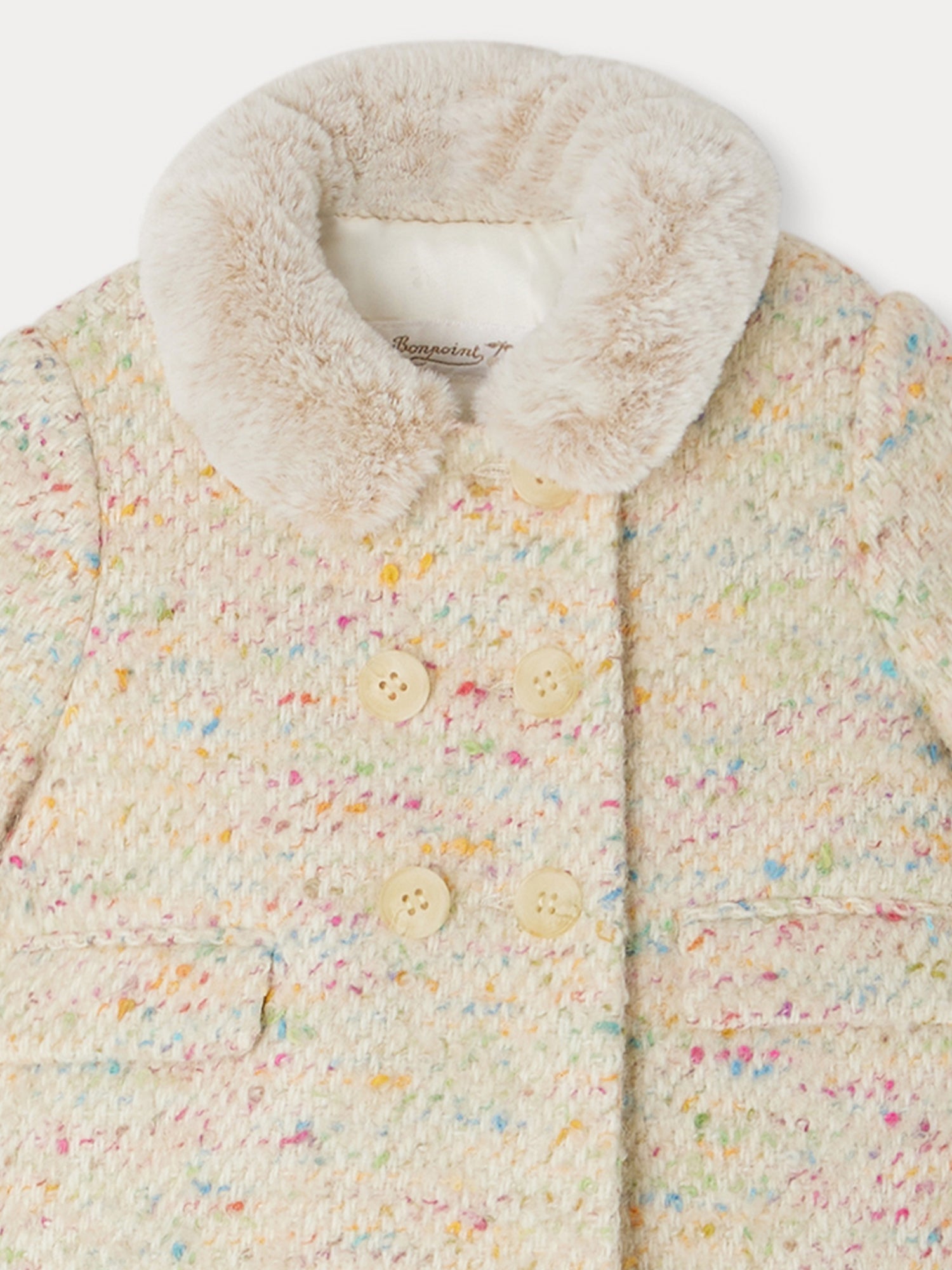 Girl | Moka Wool And Alpaca Coat | Multicolored