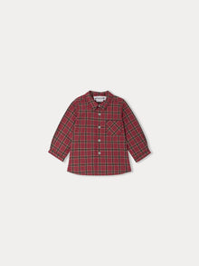 Boy | Malo Checkered Shirt | Raspberry