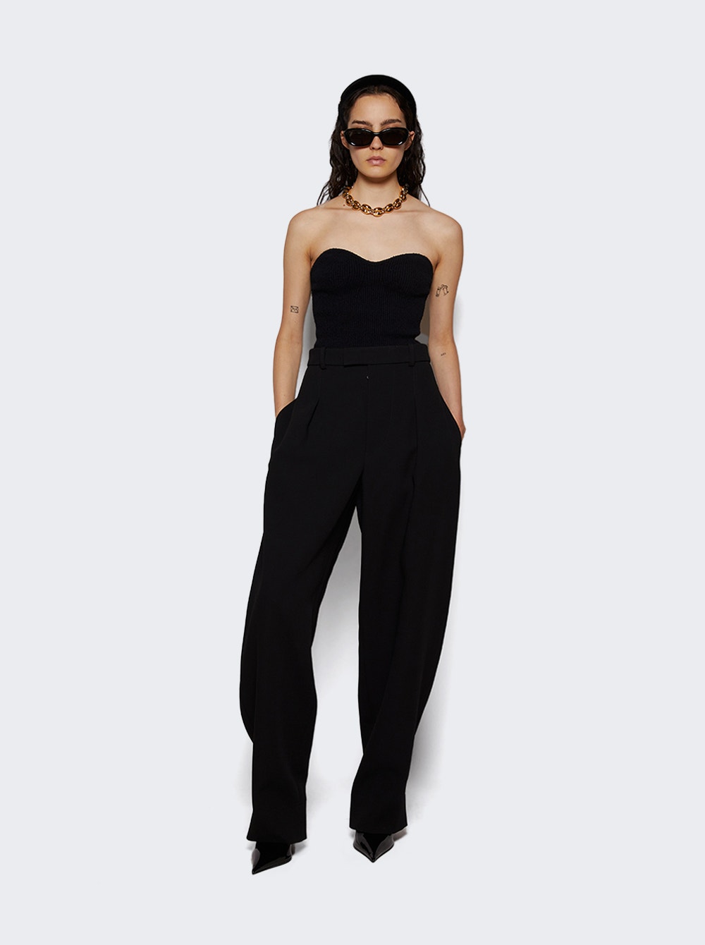 Women | WARDROBE.NYC | Knit Bandeau | Black