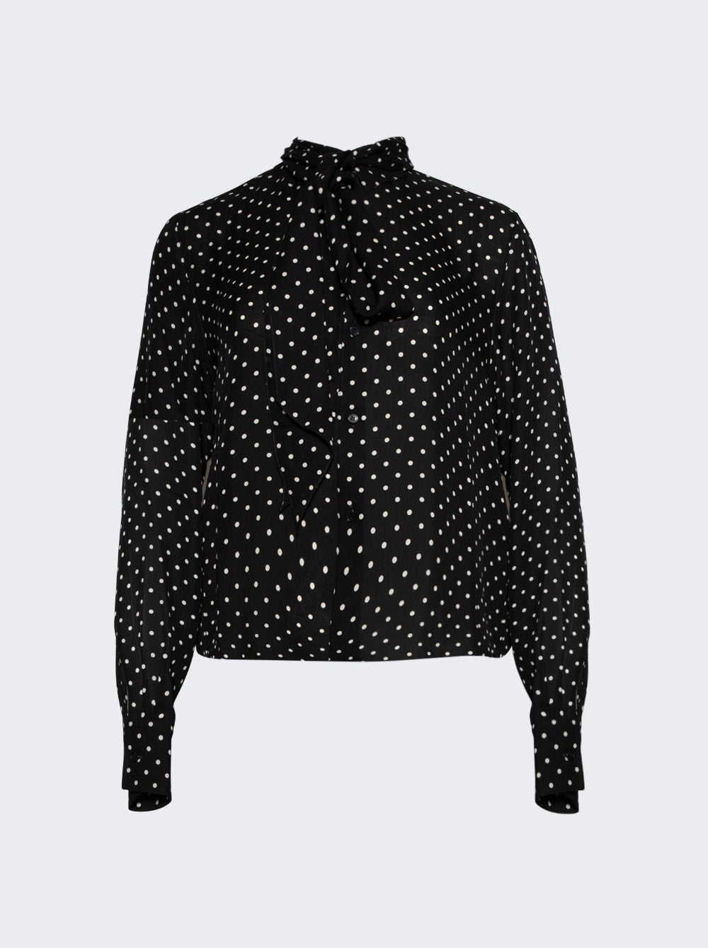 Women | WARDROBE.NYC | Polka Dot Blouse Black