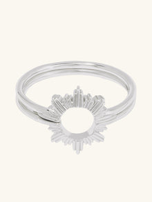 Sunseeker Ring Set | Silver Rhodium Plated Brass