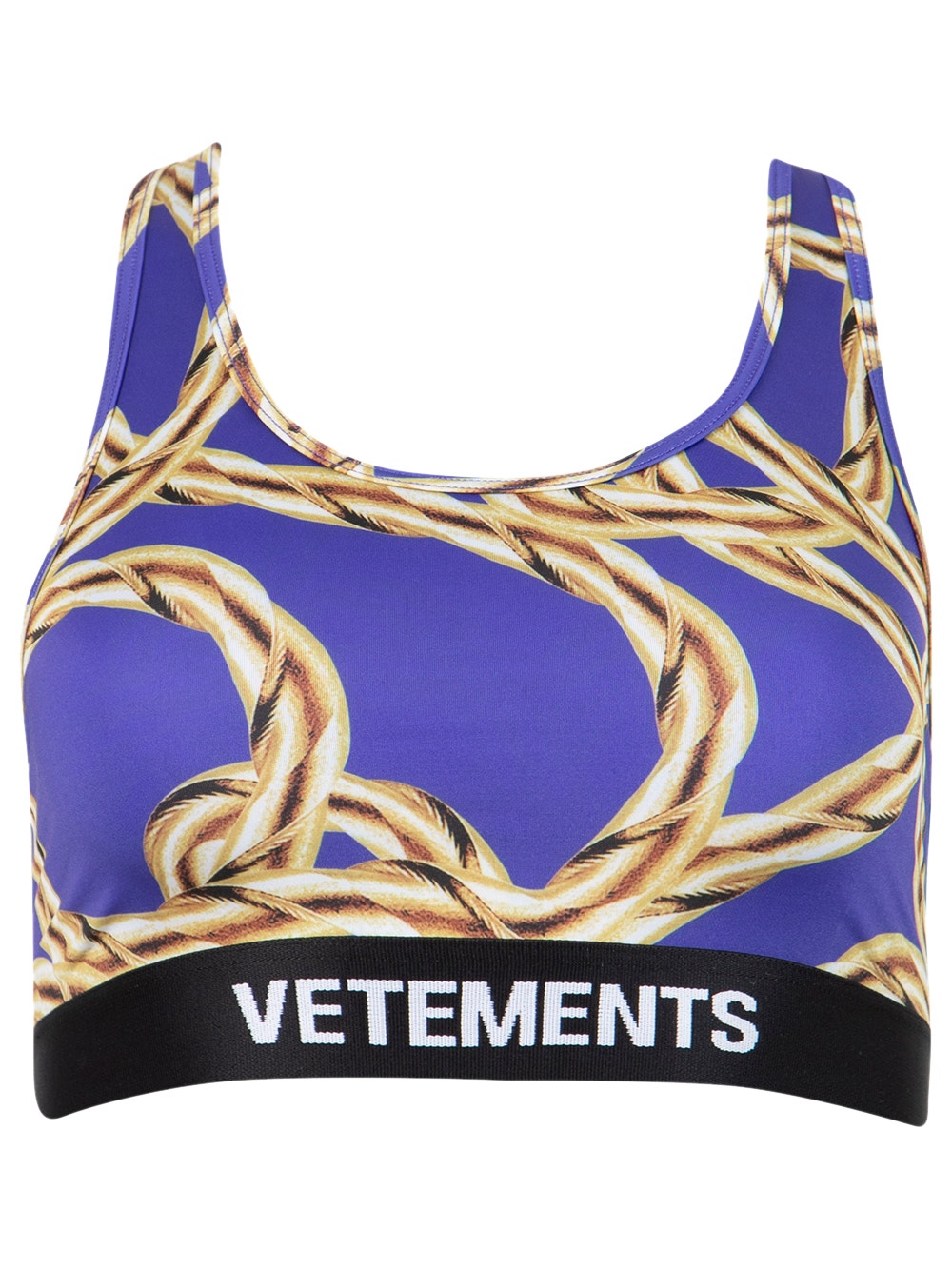 Women | VETEMENTS | Gold Chain Sports Bra
