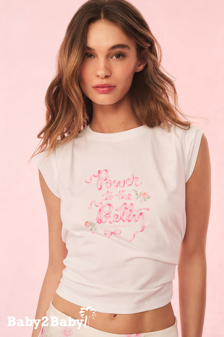 Power To The Pretty T-Shirt | White