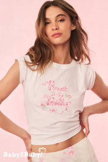 Power To The Pretty T-Shirt | White