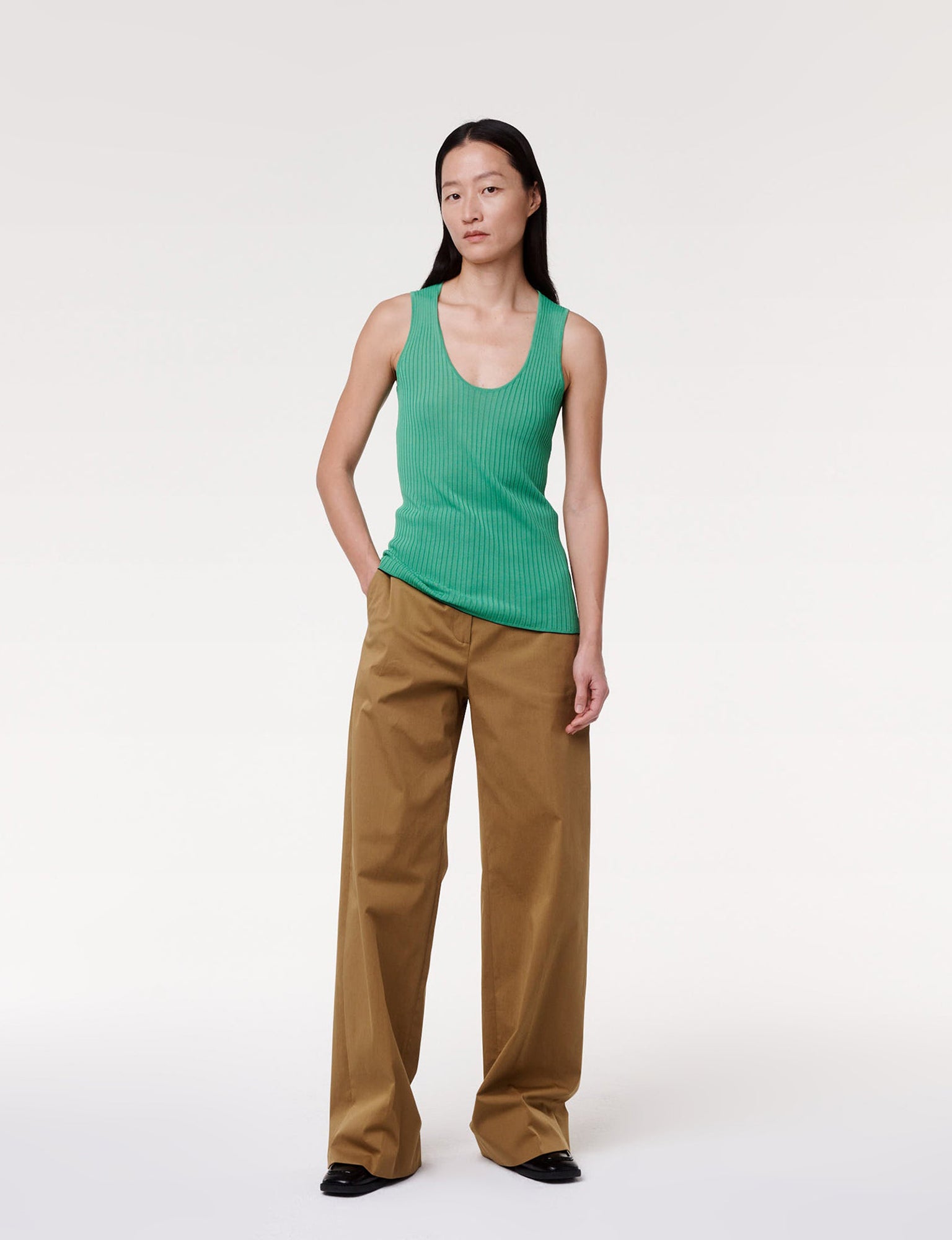 Women | Wide Leg Pant | Fatigue