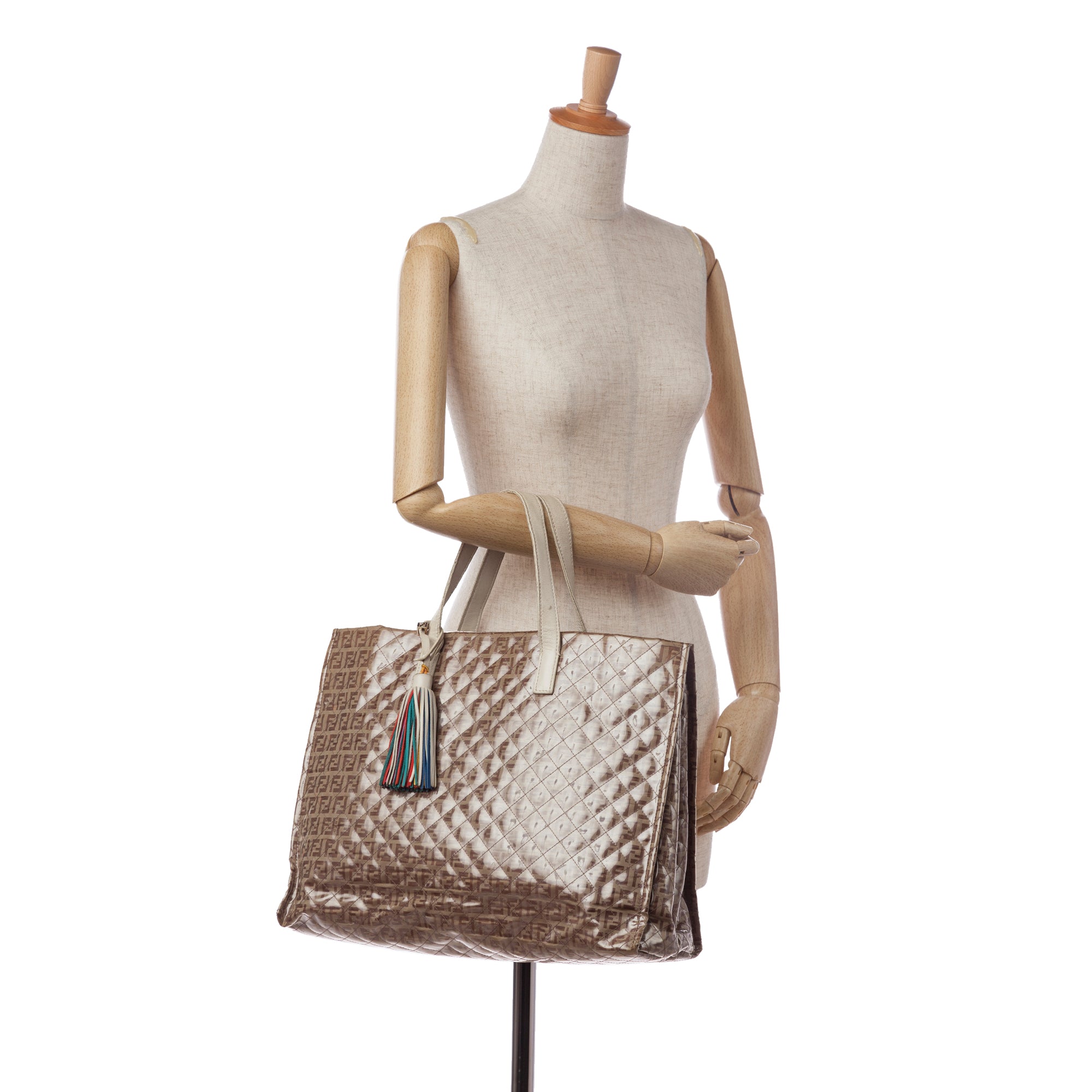 Fendi | Pre-Owned Zucchino Glazed Tote | Brown
