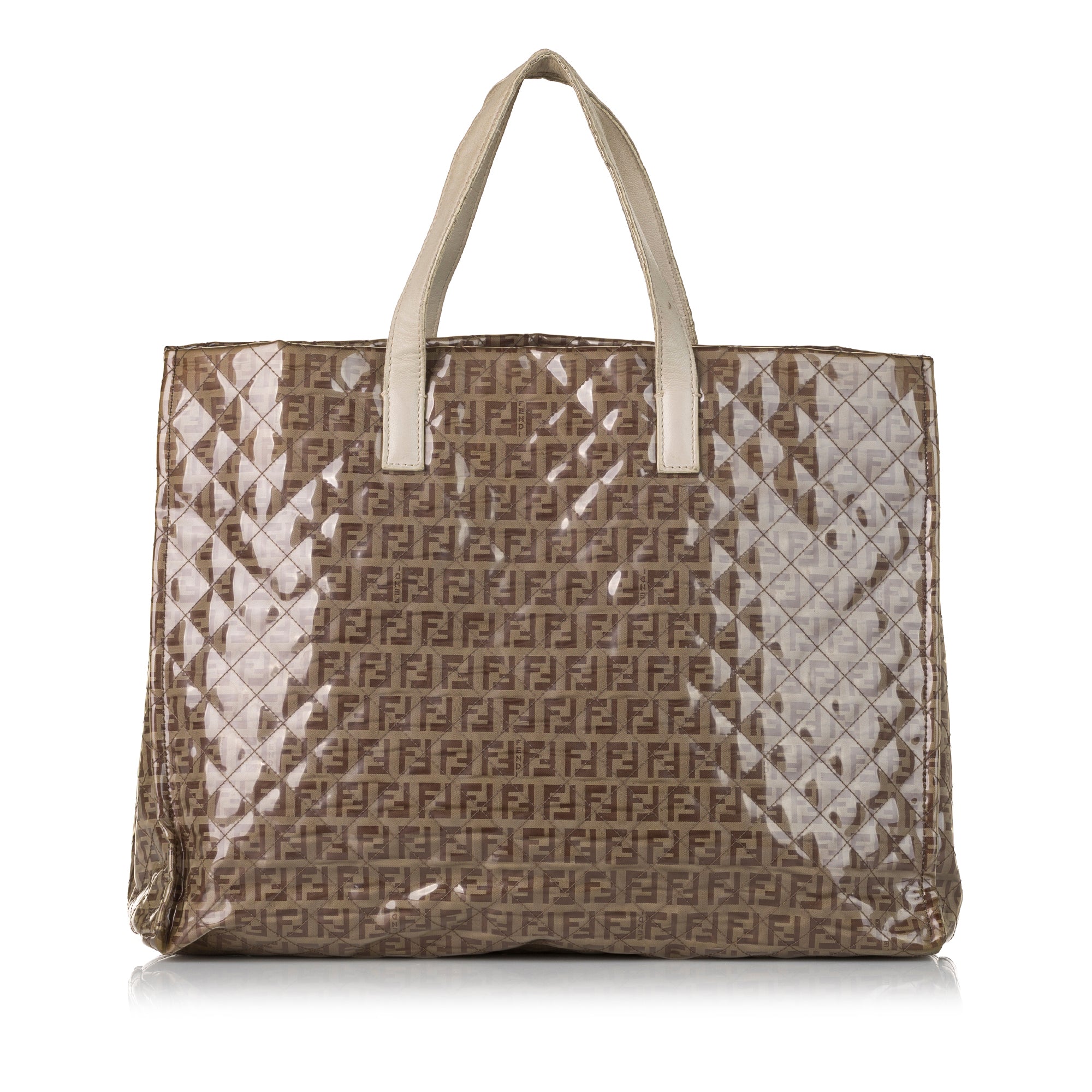 Fendi | Pre-Owned Zucchino Glazed Tote | Brown