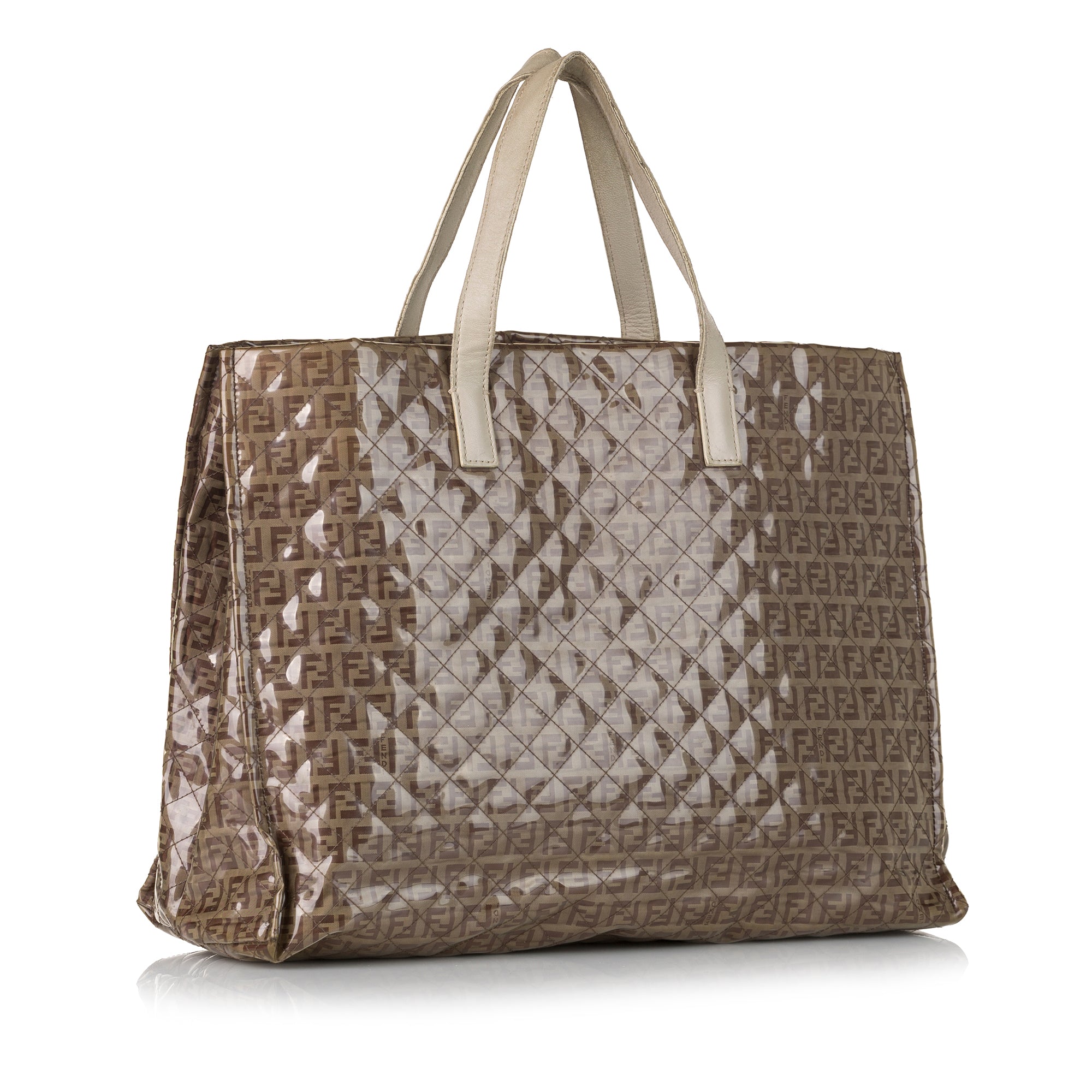 Fendi | Pre-Owned Zucchino Glazed Tote | Brown