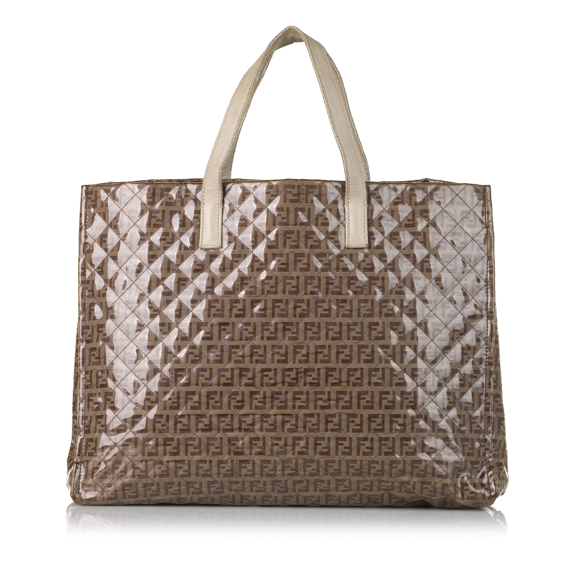 Fendi | Pre-Owned Zucchino Glazed Tote | Brown