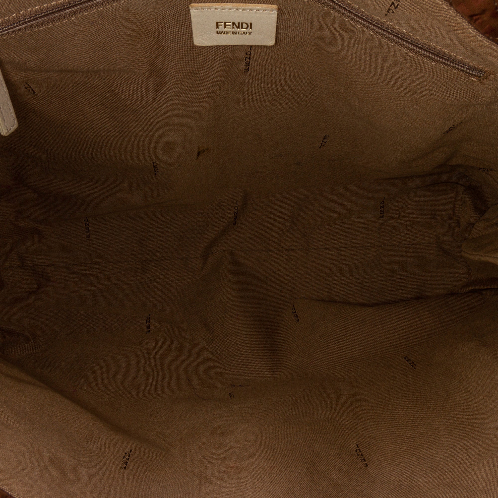 Fendi | Pre-Owned Zucchino Glazed Tote | Brown