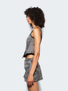 Women | Marine Serre | Regenerated Corset | Dark Grey