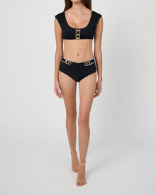 Off Shoulder Bikini Top | Black