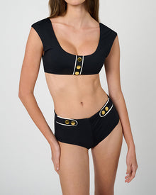 Off Shoulder Bikini Top | Black