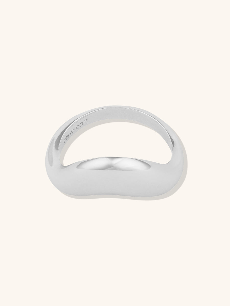 Curve 925 Sterling Dome Ring | 925 Sterling Silver