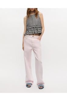 Washed Izey Jeans | Chalk Pink