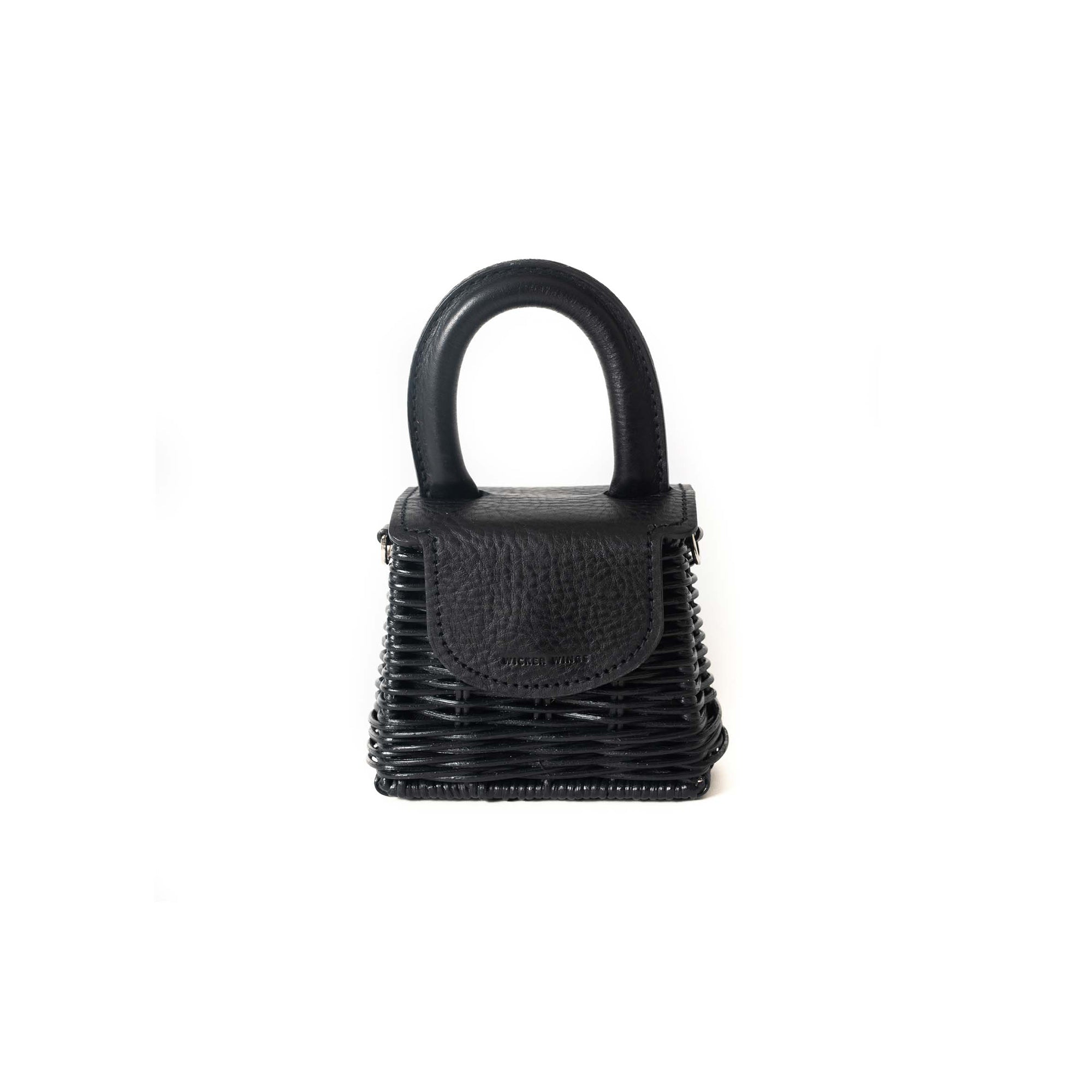Wicker Wings - Wicker Handbag - Straw Bag - Woven Bag - Summer Bag - Basket Bag - Micro Bag (4660751237259)