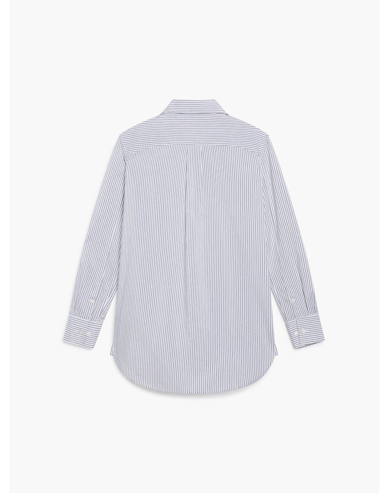 Women | AeroZero Relaxed Shirt | Blue Linen Stripe