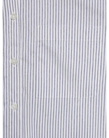 Women | AeroZero Relaxed Shirt | Blue Linen Stripe