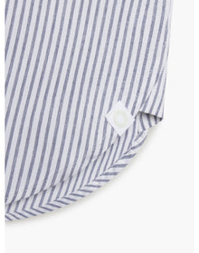Women | AeroZero Relaxed Shirt | Blue Linen Stripe