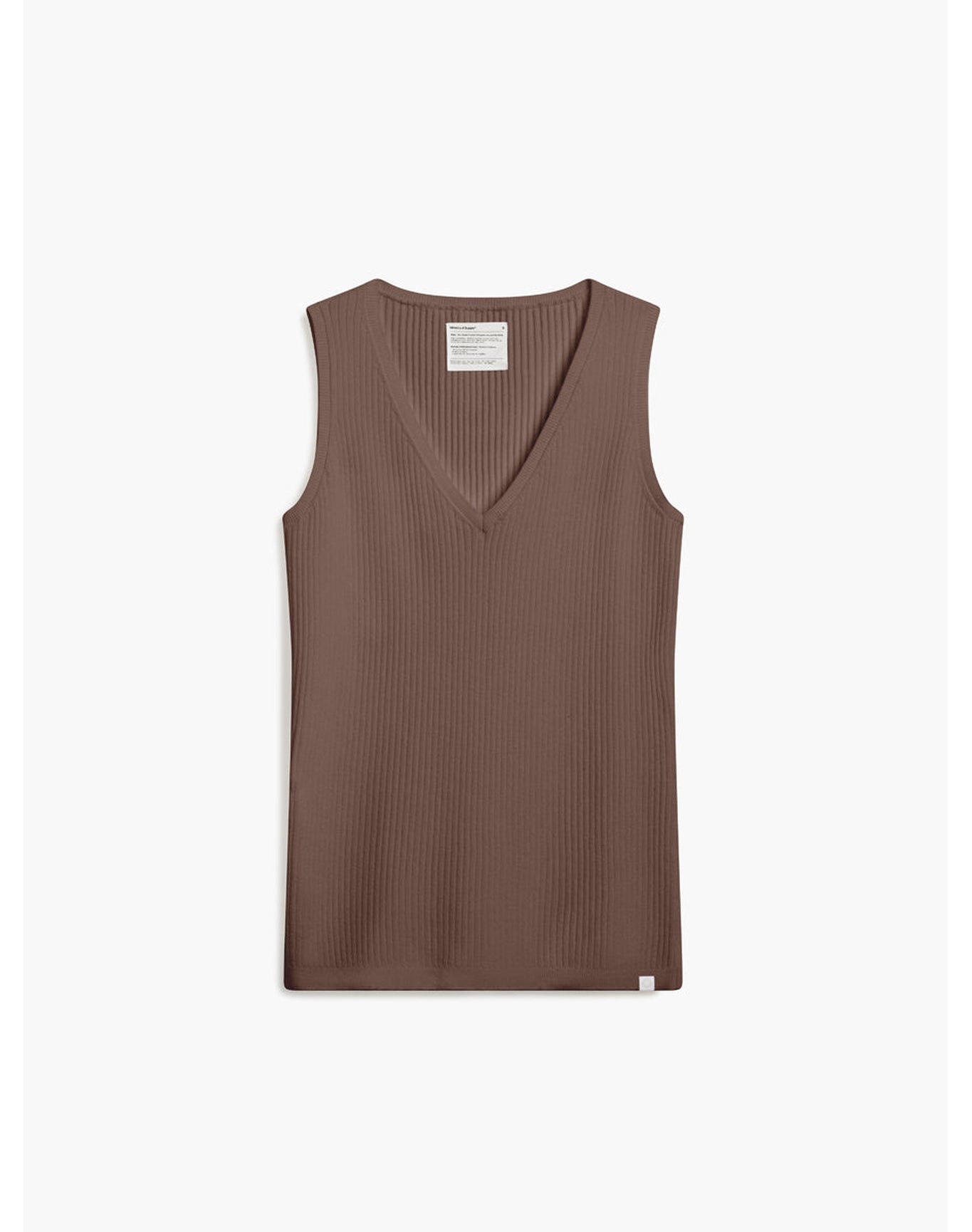Women | Atlas Air Rib Tank | Ash Brown