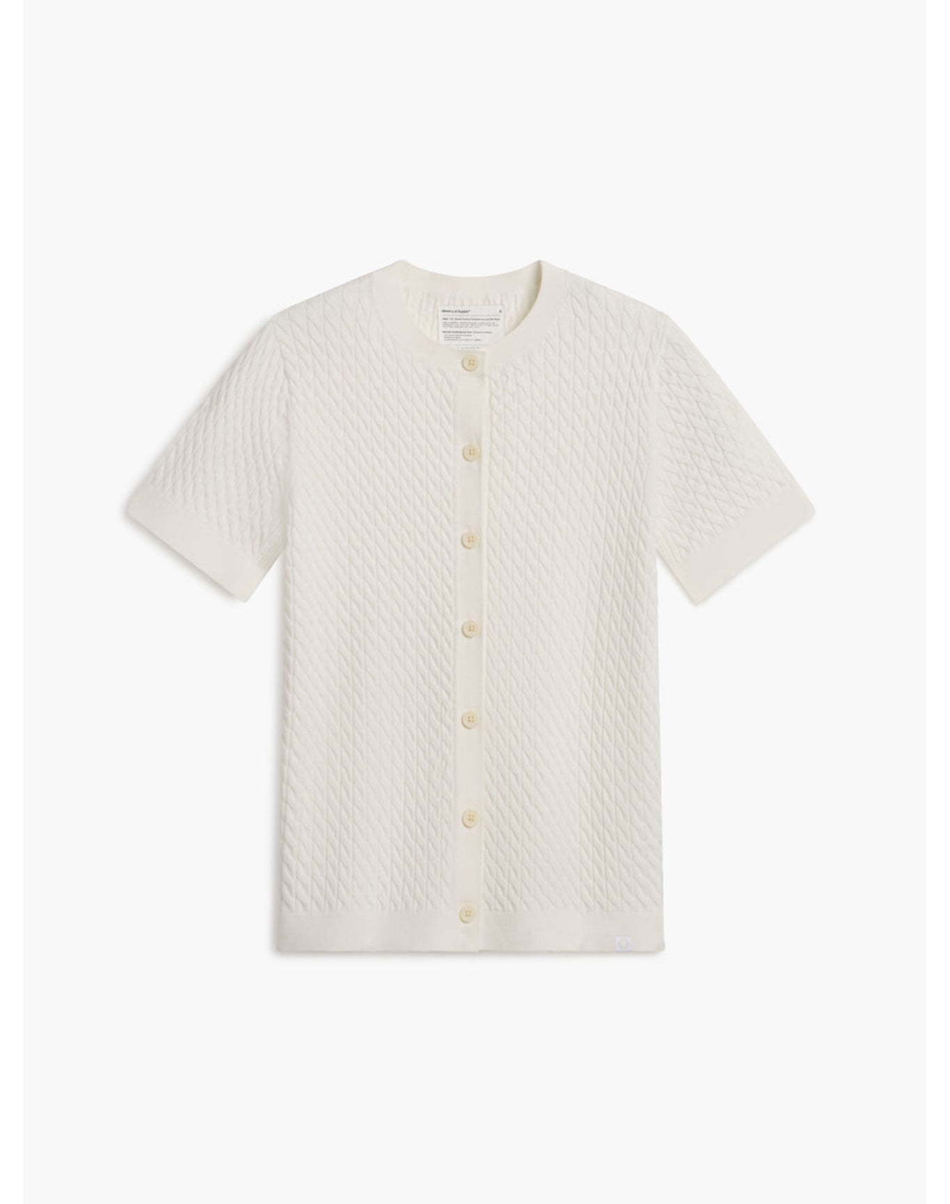 Women | Atlas Textured Short Sleeve Shirt | Bone