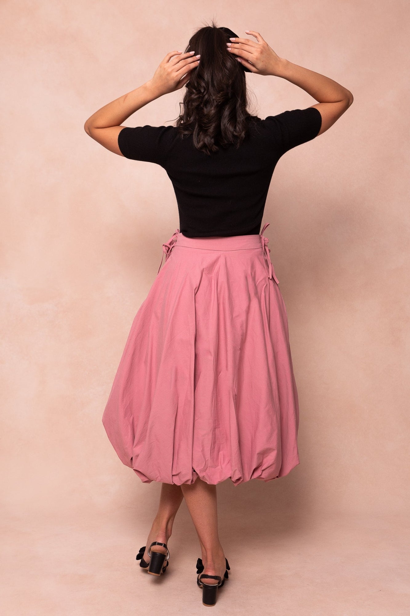 Women | Clo Bubble Midi Skirt | Pink