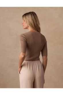 Women | Coco Henley Sweater | Taupe