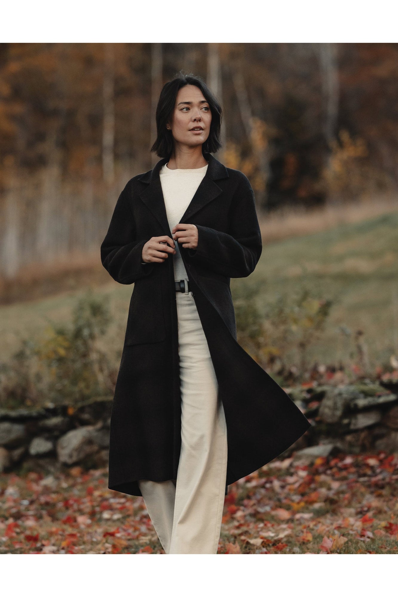 Women | Duster Coat | Midnight Brown Plaid