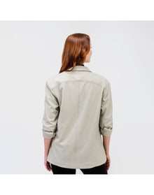 Women | Fusion Overshirt | Taupe