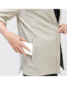 Women | Fusion Overshirt | Taupe